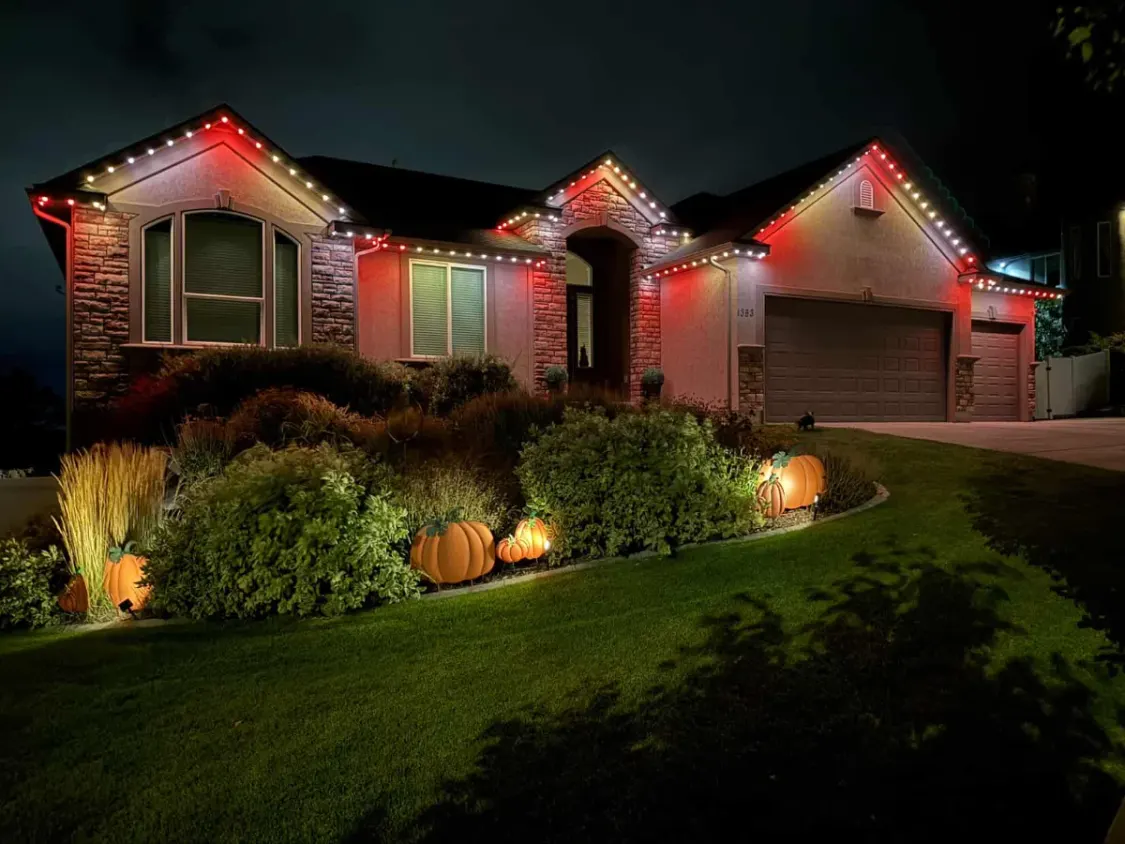 Warm Permanent Lighting with Landscape Integration
